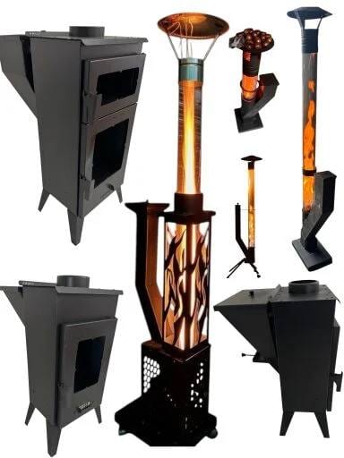 Ateşkar Galvaniz Füze Soba 90 cm