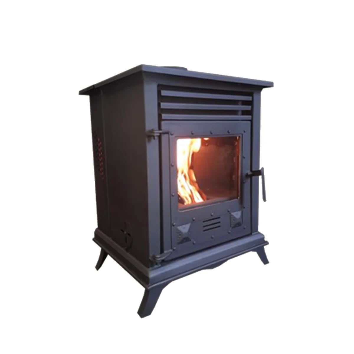 Peletmax Ocak 8 kW Şömine Tipi Manuel Pelet ve Odun Sobası – görsel 2