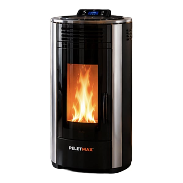 Peletmax Siena 12 kW Krom Yanaklı Pelet Sobası
